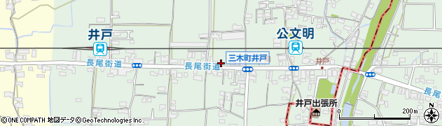 香川県木田郡三木町井戸4147周辺の地図