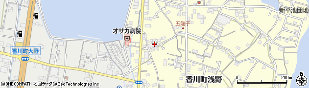 香川県高松市香川町浅野277周辺の地図