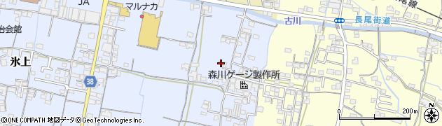 香川県木田郡三木町氷上571周辺の地図