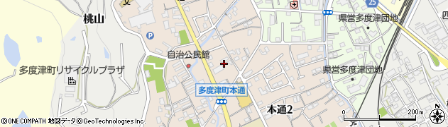 香川県多度津町（仲多度郡）本通周辺の地図