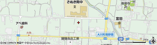 香川県さぬき市大川町富田西周辺の地図