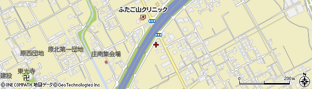 丸亀川西郵便局周辺の地図
