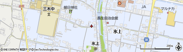 香川県木田郡三木町氷上162周辺の地図