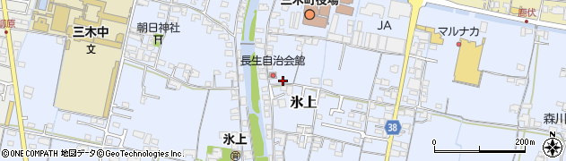 香川県木田郡三木町氷上281周辺の地図
