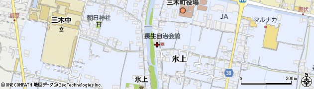 香川県木田郡三木町氷上255周辺の地図