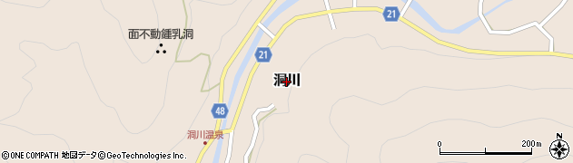 奈良県天川村（吉野郡）洞川周辺の地図