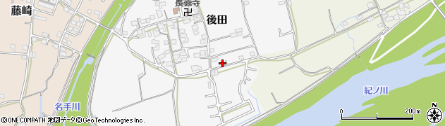和歌山県紀の川市後田240周辺の地図