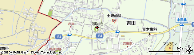 知足寺周辺の地図