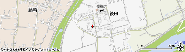 和歌山県紀の川市後田159周辺の地図