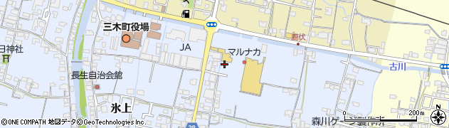香川県木田郡三木町氷上470周辺の地図