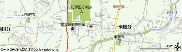 和歌山県紀の川市東国分608周辺の地図