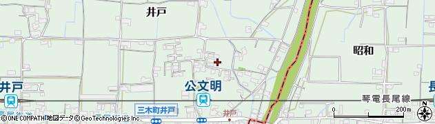 香川県木田郡三木町井戸4100周辺の地図