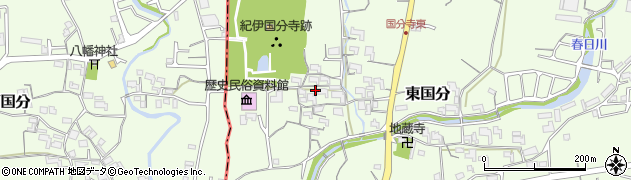 和歌山県紀の川市東国分607周辺の地図