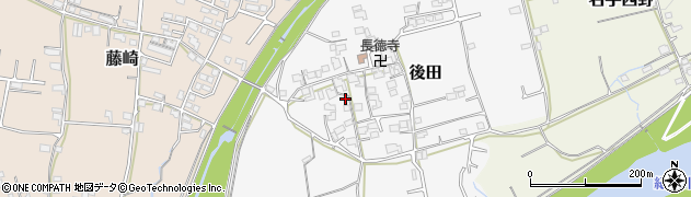 和歌山県紀の川市後田158周辺の地図