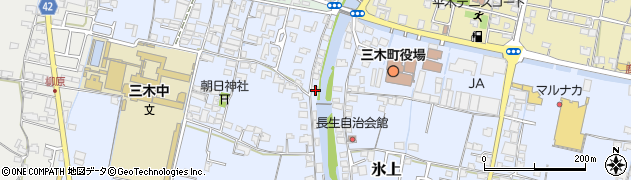香川県木田郡三木町氷上199周辺の地図
