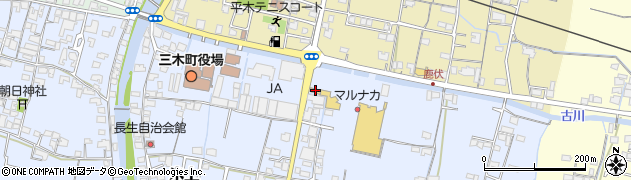 香川県木田郡三木町氷上381周辺の地図