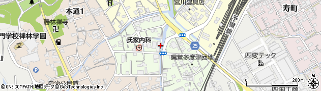 香川県多度津町（仲多度郡）京町周辺の地図