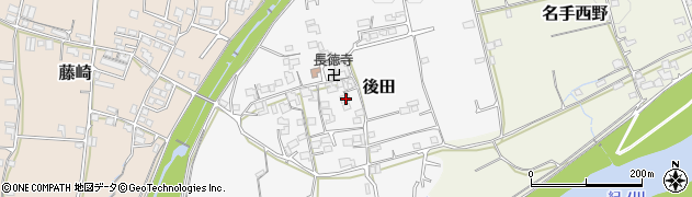 和歌山県紀の川市後田143周辺の地図