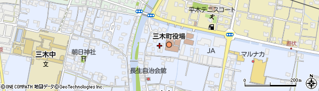 香川県木田郡三木町氷上303周辺の地図