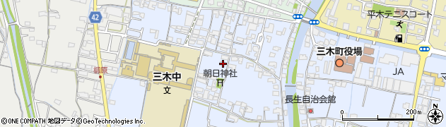 香川県木田郡三木町氷上39周辺の地図