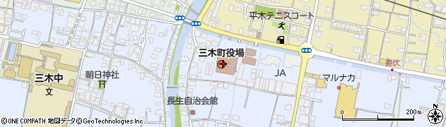 三木町役場周辺の地図