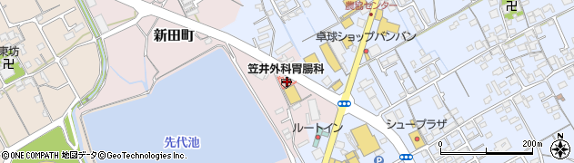 香川県丸亀市新田町19周辺の地図
