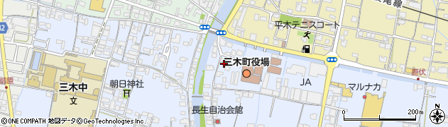 香川県木田郡三木町氷上301周辺の地図