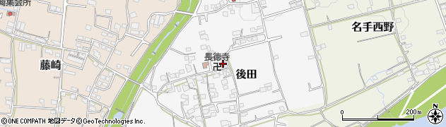 和歌山県紀の川市後田88周辺の地図