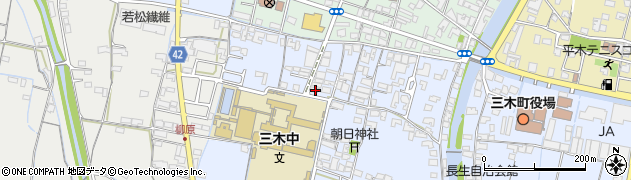 香川県木田郡三木町氷上18周辺の地図