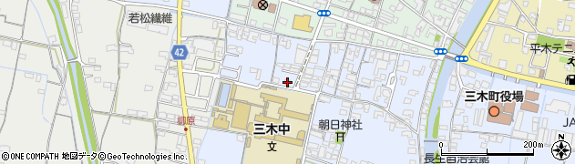 香川県木田郡三木町氷上19周辺の地図