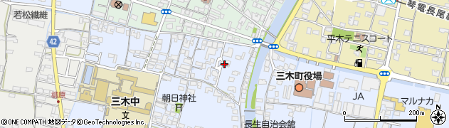 香川県木田郡三木町氷上225周辺の地図