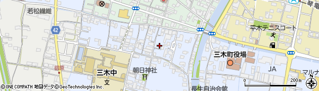 香川県木田郡三木町氷上211周辺の地図