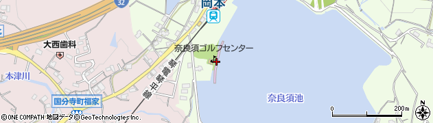 奈良須ゴルフセンター周辺の地図