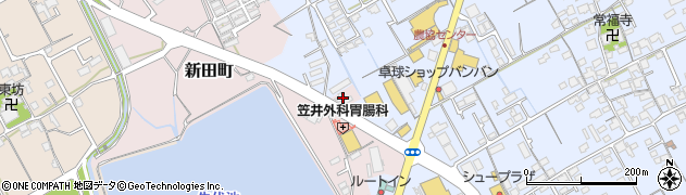 香川県丸亀市新田町18周辺の地図