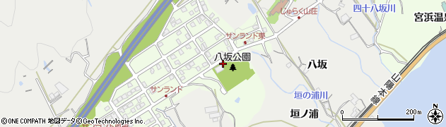 広島県廿日市市八坂周辺の地図