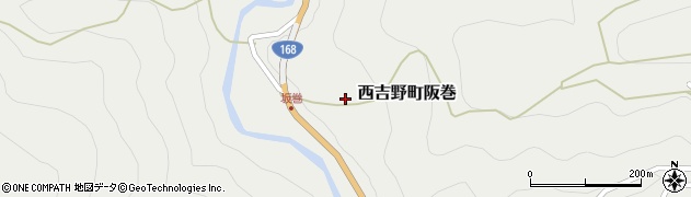 奈良県五條市西吉野町阪巻周辺の地図