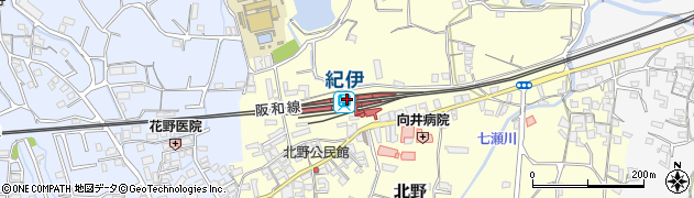 紀伊駅周辺の地図