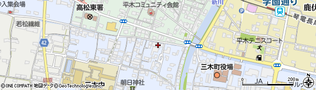 香川県木田郡三木町氷上219周辺の地図