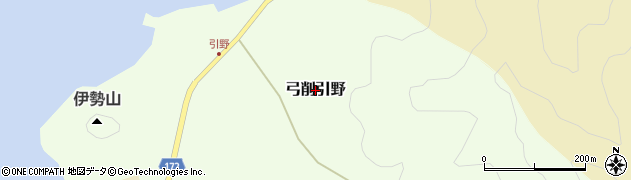 愛媛県上島町（越智郡）弓削引野周辺の地図