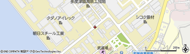 香川県多度津町（仲多度郡）西港町周辺の地図