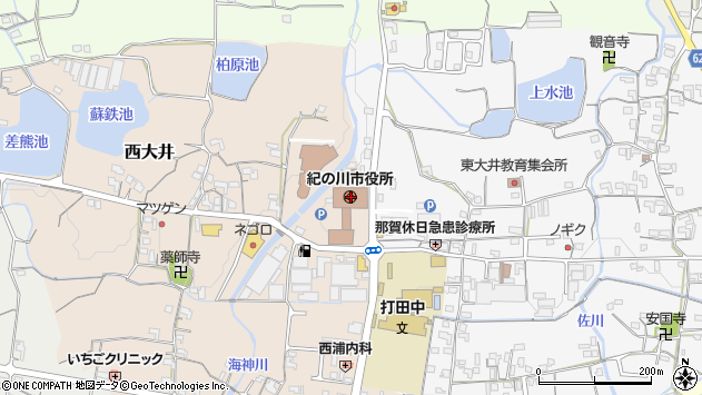 〒649-6400 和歌山県紀の川市（以下に掲載がない場合）の地図