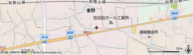 和歌山県紀の川市東野348周辺の地図