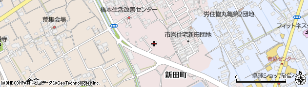 香川県丸亀市新田町110-10周辺の地図