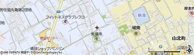 香川県丸亀市田村町周辺の地図