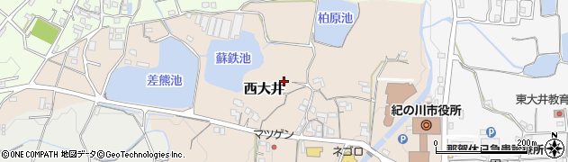 和歌山県紀の川市西大井522周辺の地図