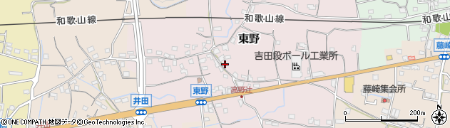 和歌山県紀の川市東野177周辺の地図