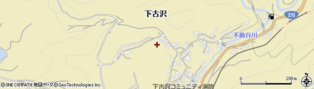 和歌山県九度山町（伊都郡）下古沢周辺の地図