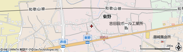 和歌山県紀の川市東野102周辺の地図