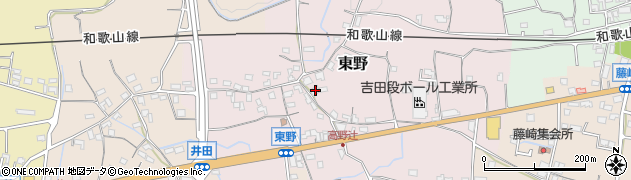 和歌山県紀の川市東野178周辺の地図