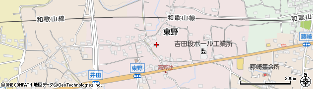 和歌山県紀の川市東野186周辺の地図
